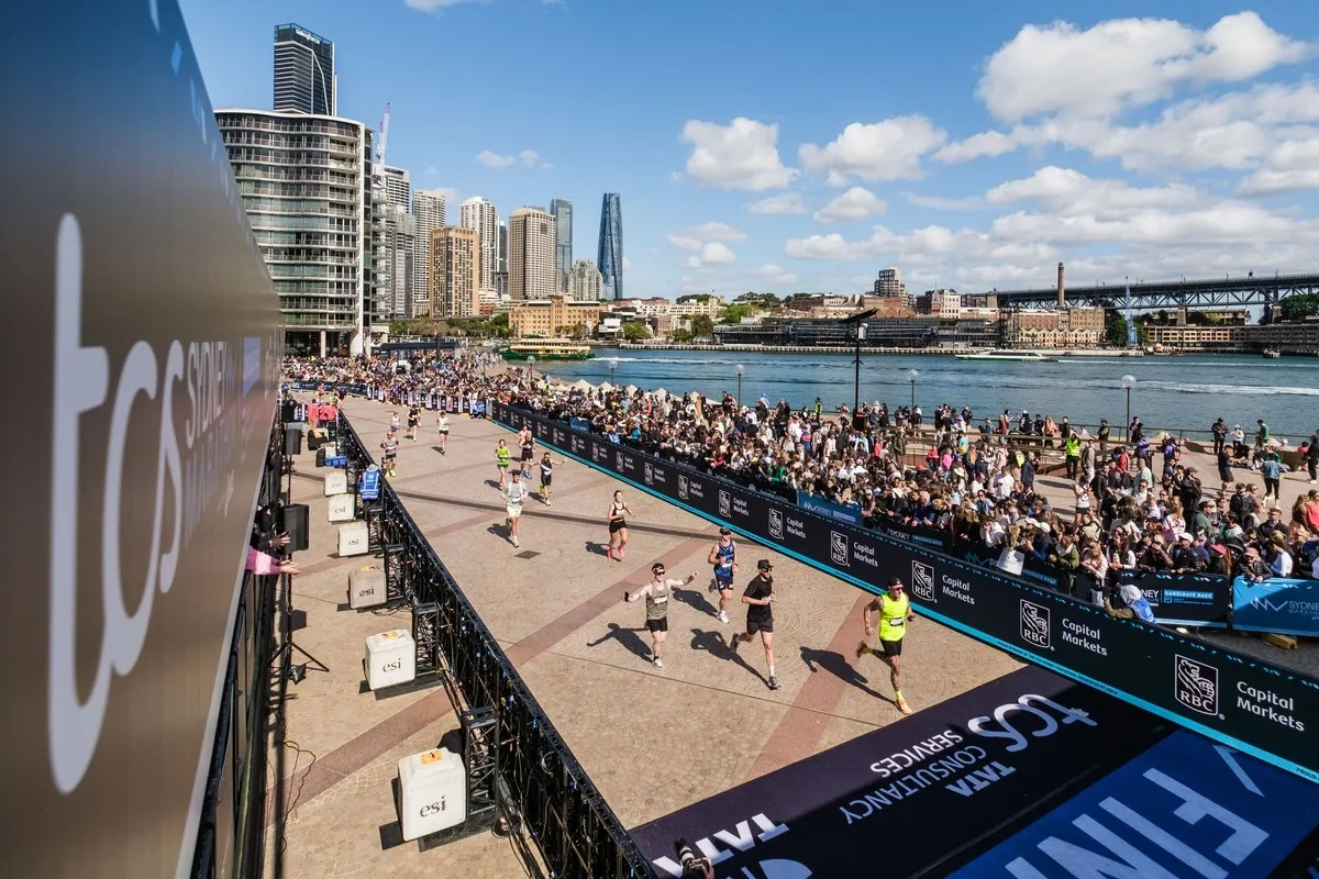 Zieleinlauf beim Sydney Marathon