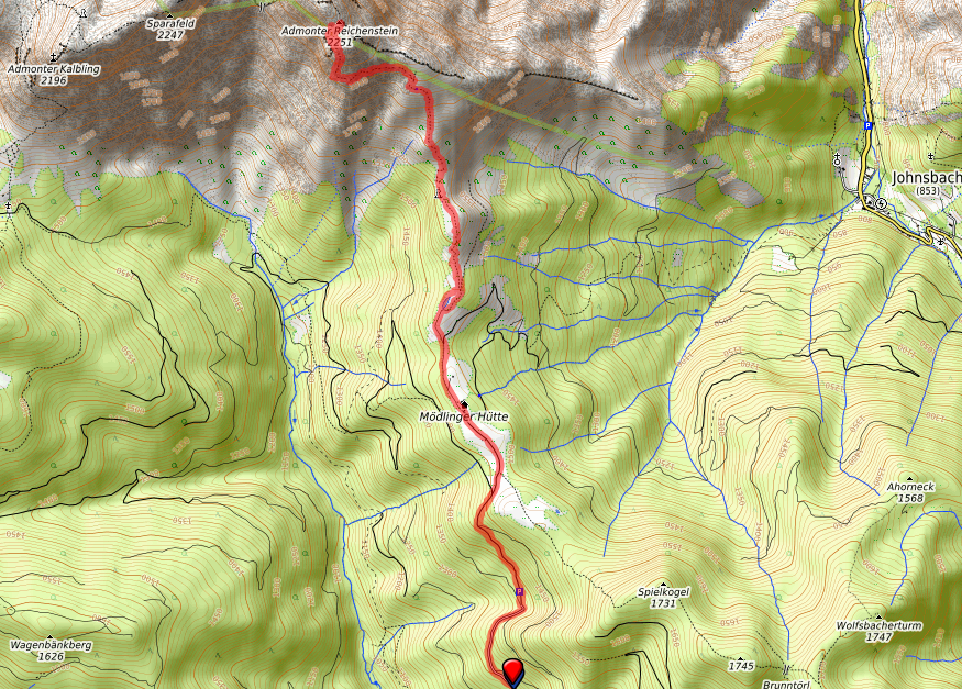 Route bzw. Strecke Admonter Reichenstein