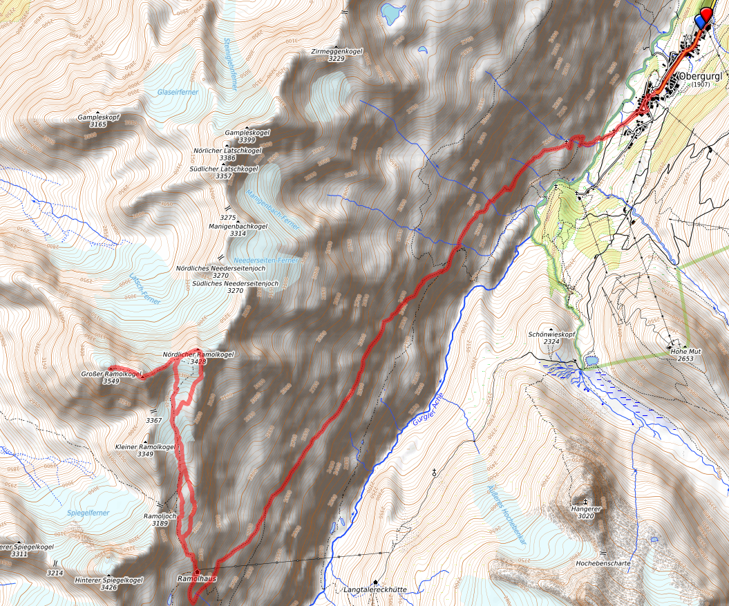 Route bzw. Strecke Großer Ramolkogel