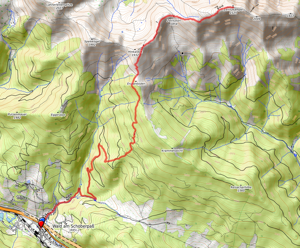 Zeiritzkampel Route bzw. Strecke