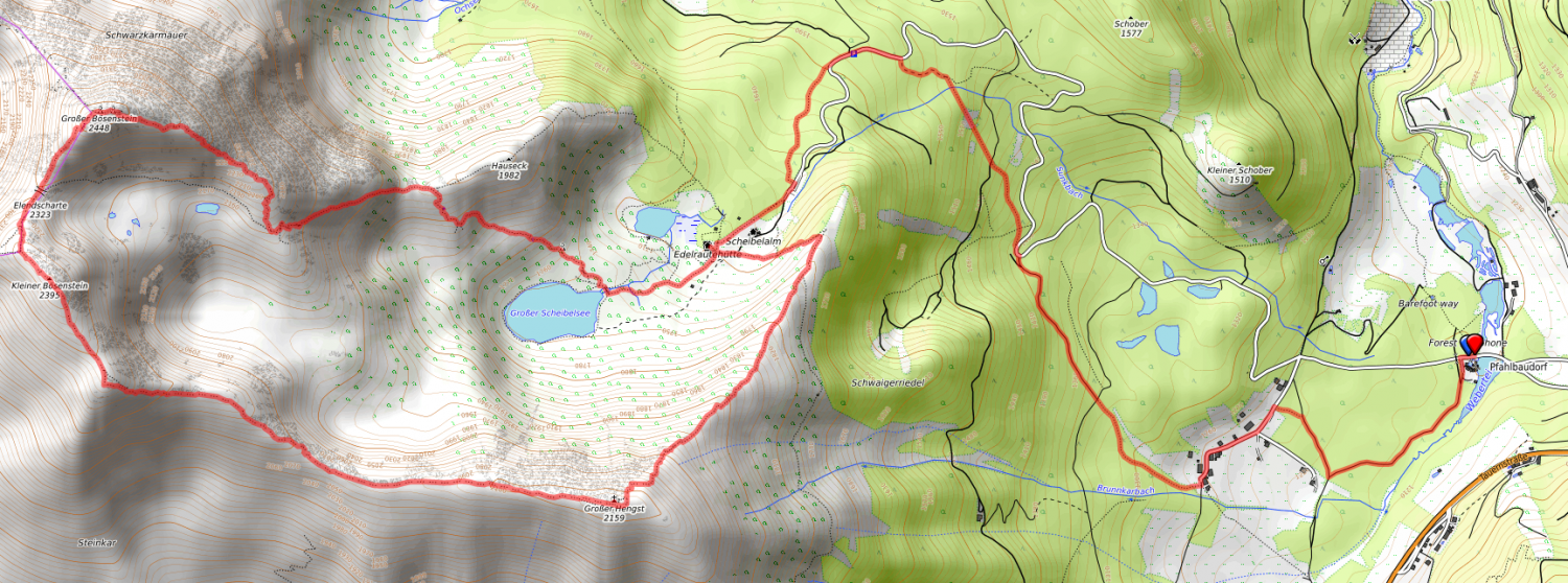 Route bzw. Strecke Großer Bösenstein Rundtour