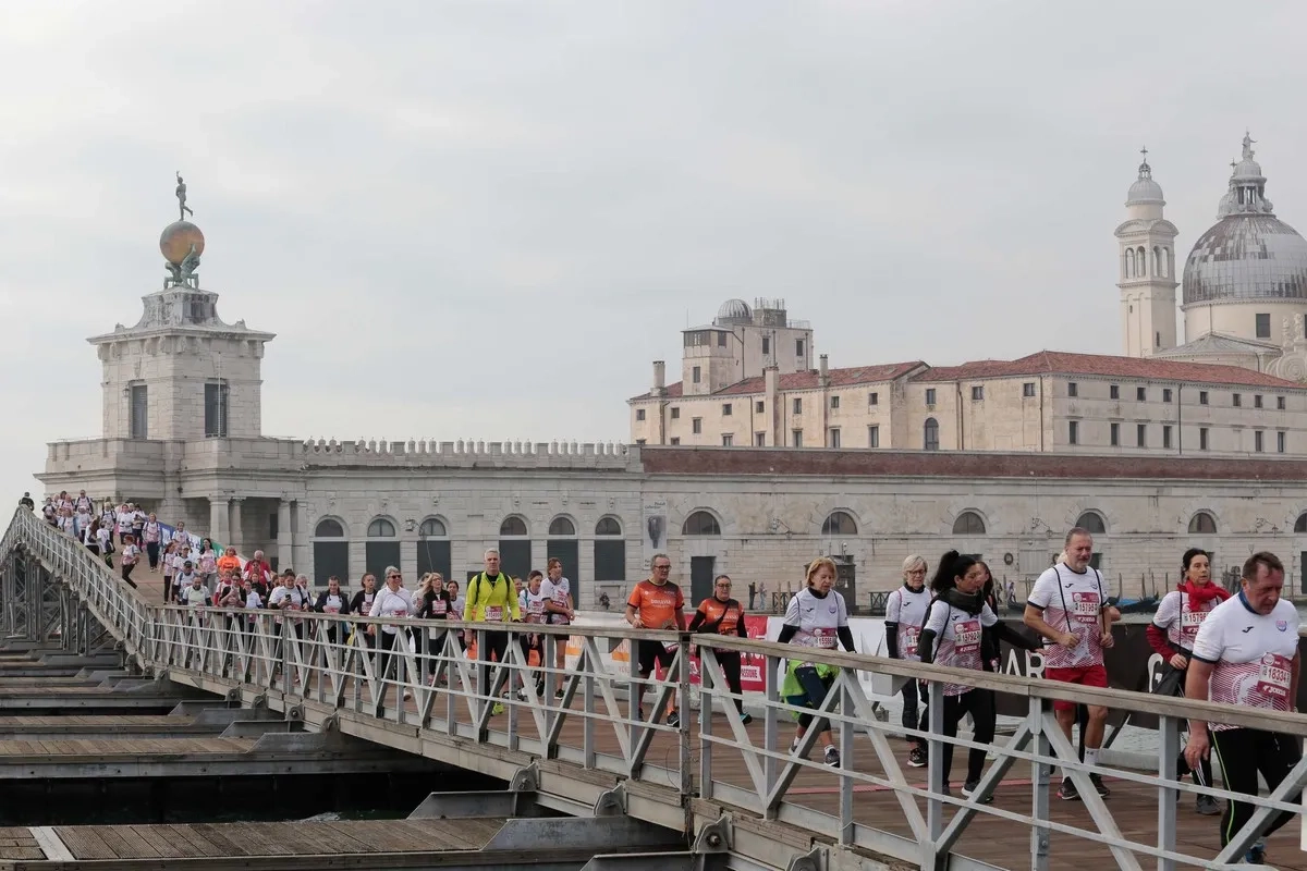 Läufer beim Venice Marathon