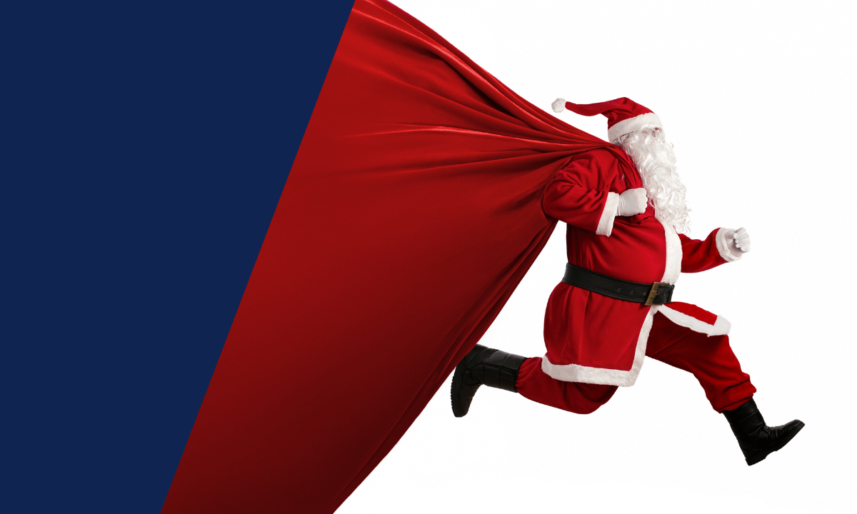 Weihnachtsmann läuft