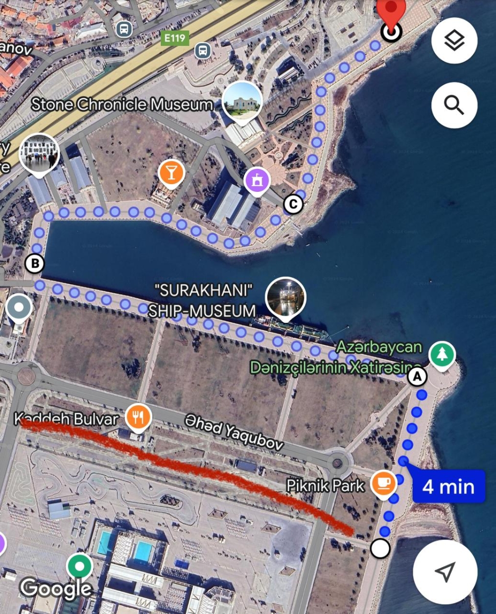 Strecke Baku Marathon