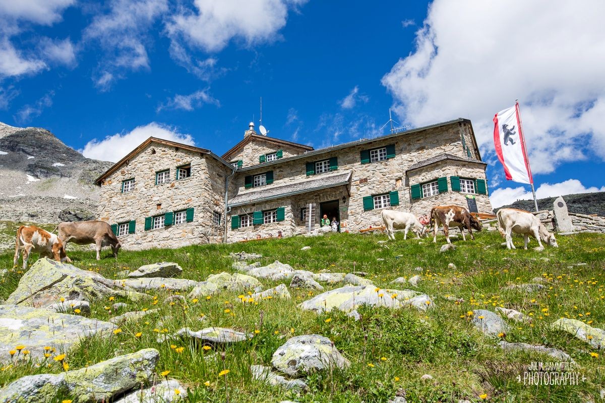 Das Friesenberghaus in den Zillertaler Alpen