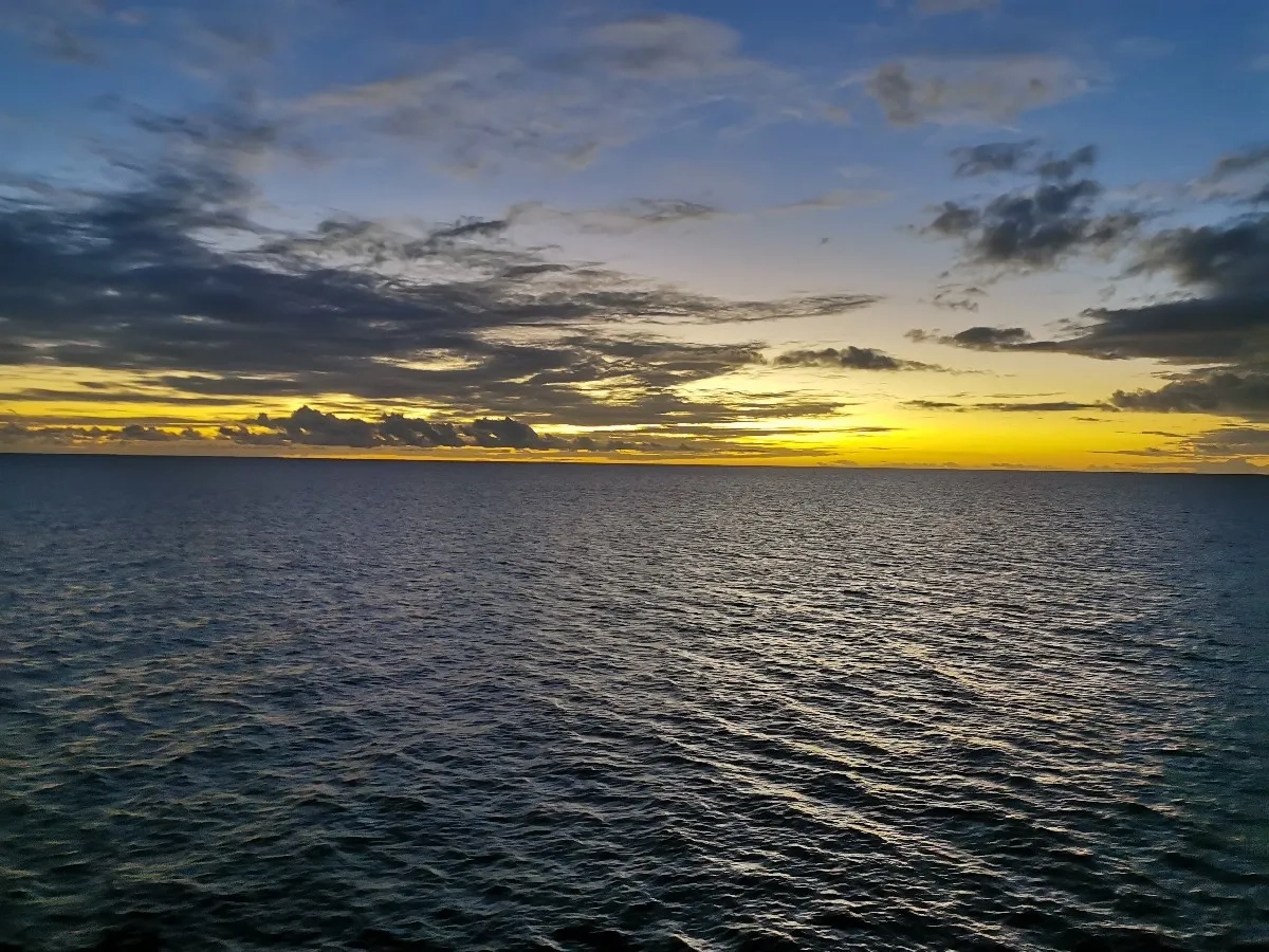 Abendstimmung am Meer in der Karibik
