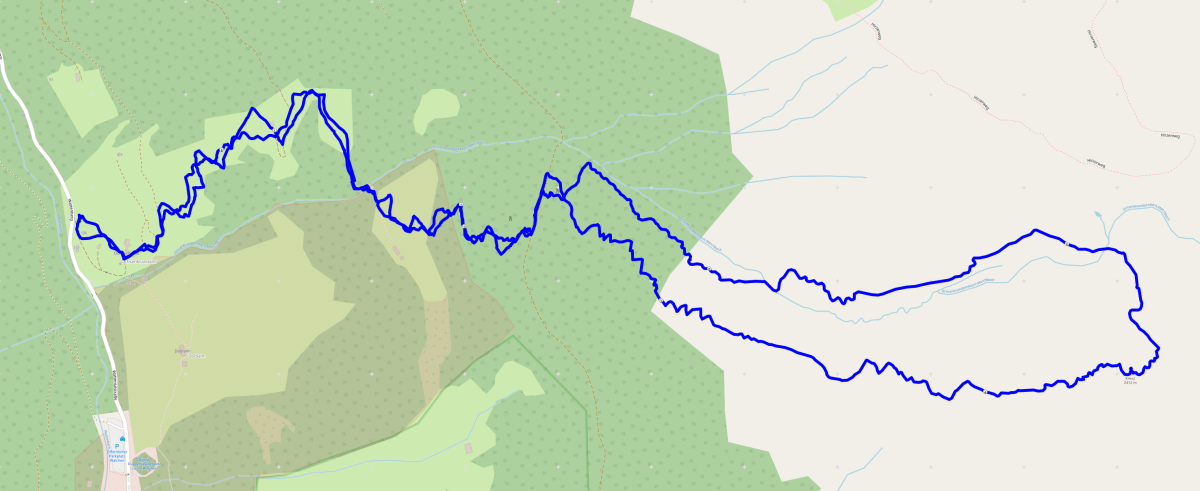 Lanner Kreuz Strecke