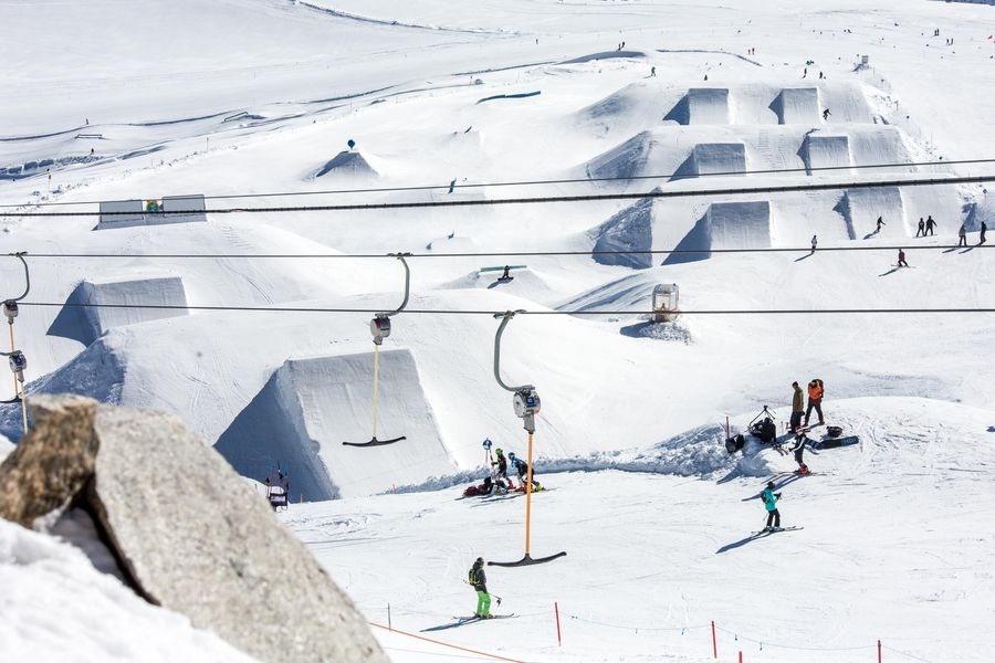 Der höchst gelegene Snowpark in Österreich. Foto: Monepic