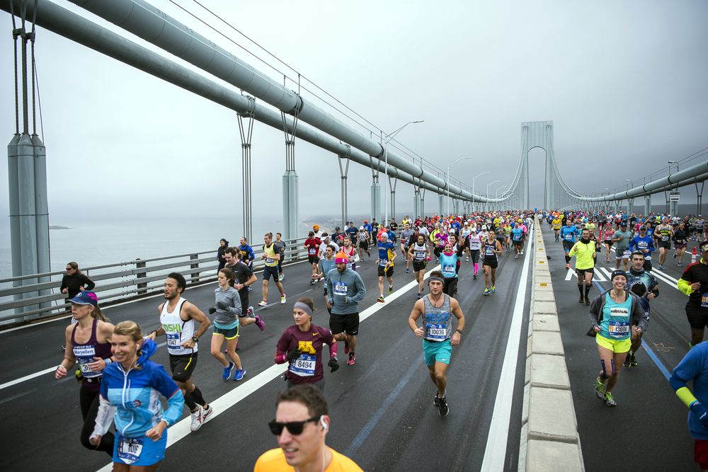 Der New York Marathon ist der größte Marathonlauf der Welt. Foto NYRR