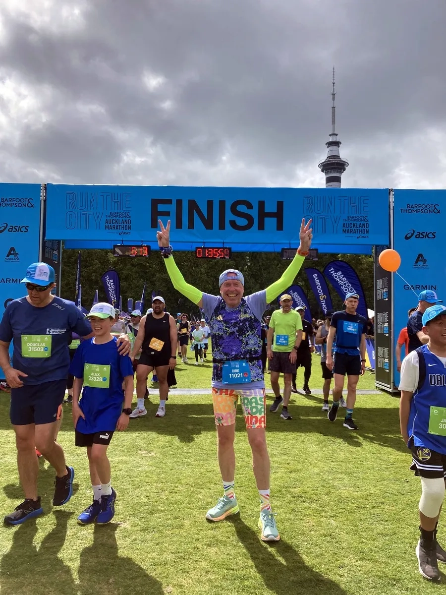 Dirk Kahlmeyer beim Auckland Marathon 2024