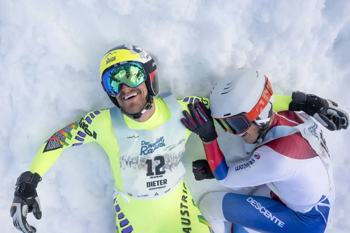 Der weisse Rausch 2026: Der Vorarlberger Vorjahressieger Dieter Bischof gewann den Weissen Rausch vor dem Tiroler Dominik Schranz