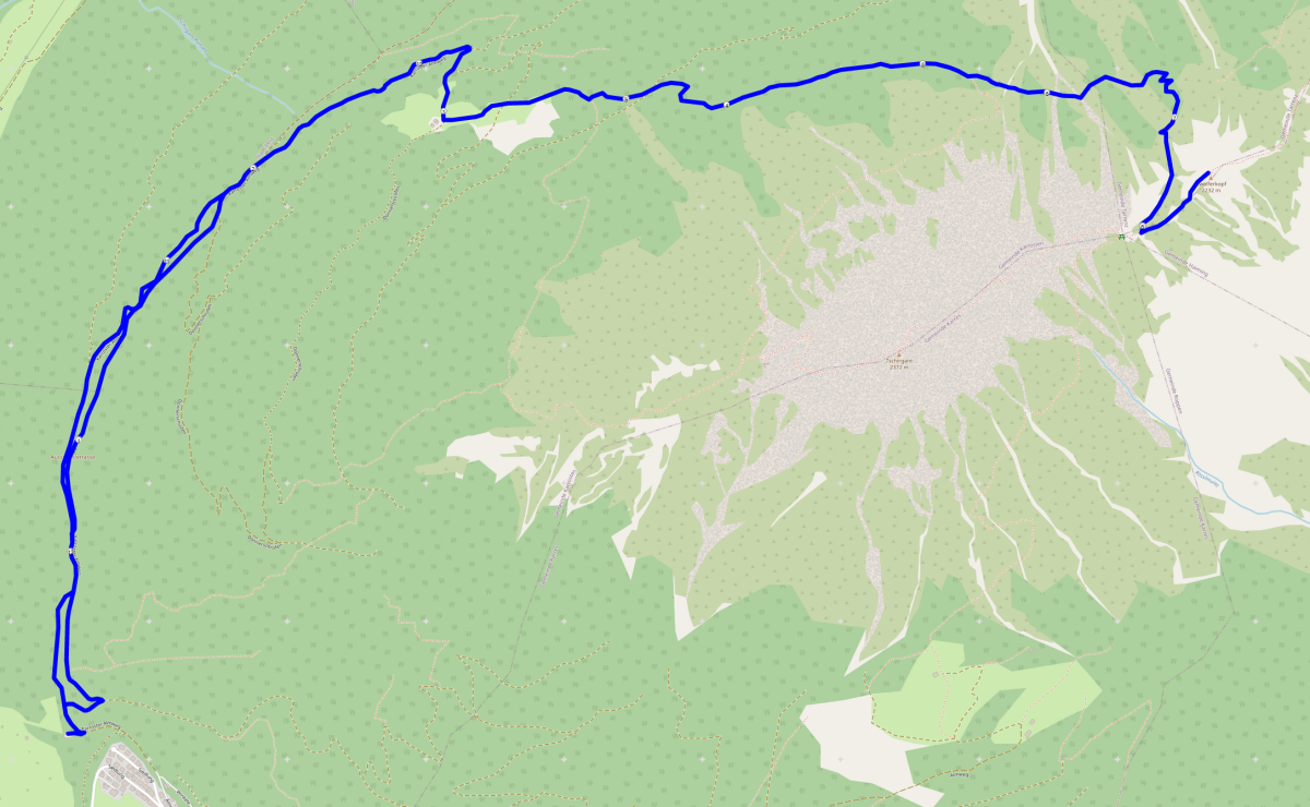 Haiminger Kreuz Strecke