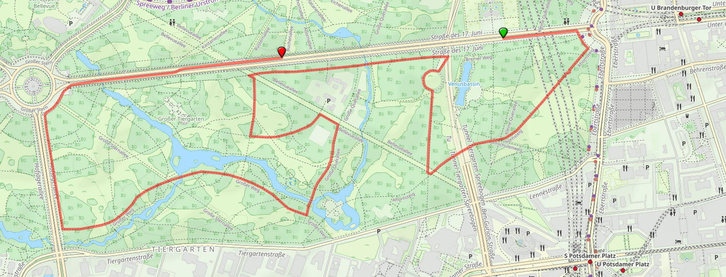 Berliner Frauenlauf Strecke 5 km