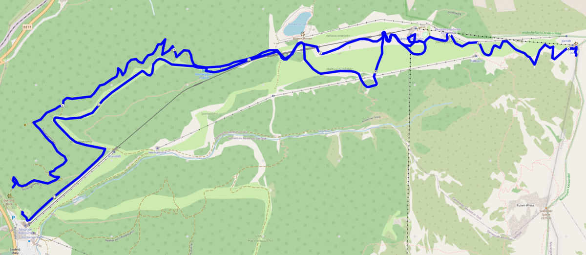 Skitour Seefelder Joch Karte