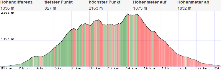 Topo und Höhenprofil Eisenerzer Reichenstein