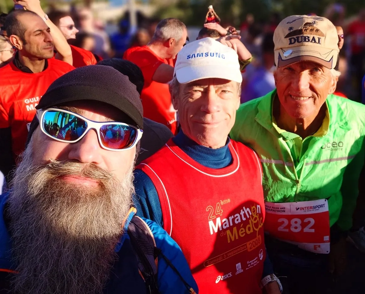 Kuwait Marathon 2024: Mirko, Peter und Anton Reiter (Foto: © Mirko Leffler)