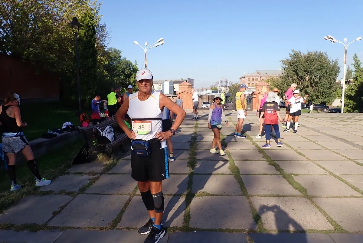 Lake Vardavar Marathon: Anton Reiter vor dem Start