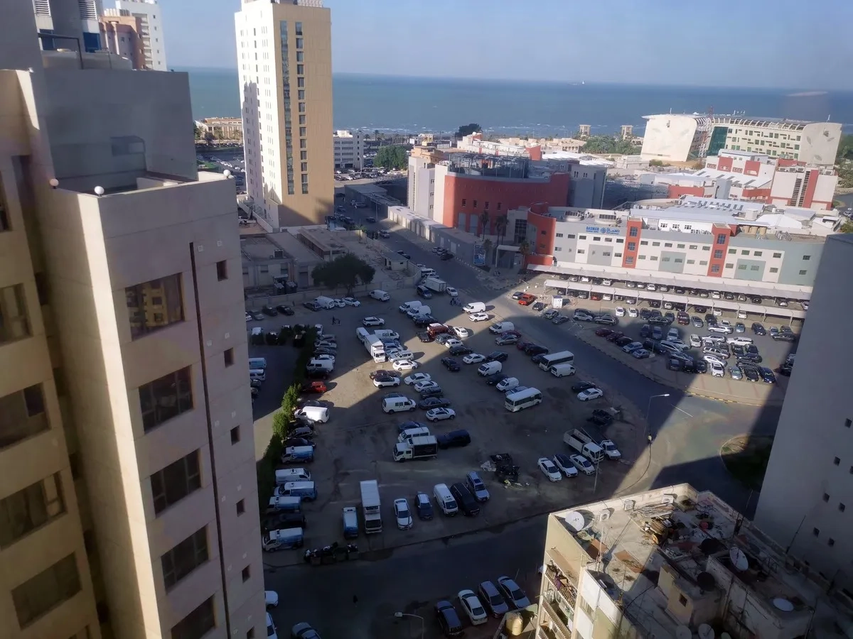 Kuwait Marathon 2024: Blick vom Hotel