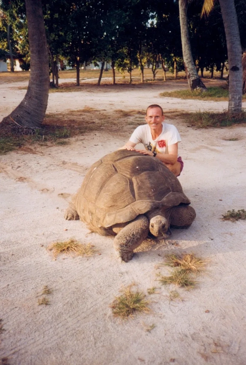 Der Autor mit Esmeralda im Jahr 1999