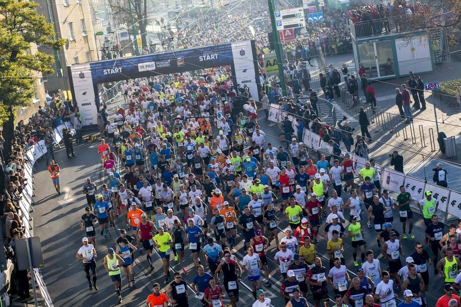 Mehrere tausend Läufer treten im Herbst zum Marathon Poznan an. Foto: Veranstalter