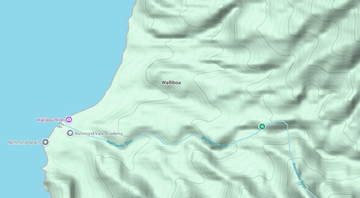 Wallibou Bay aus google maps