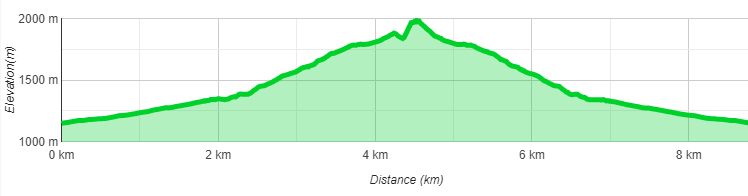 Höhenprofil Südwestkante Aggenstein