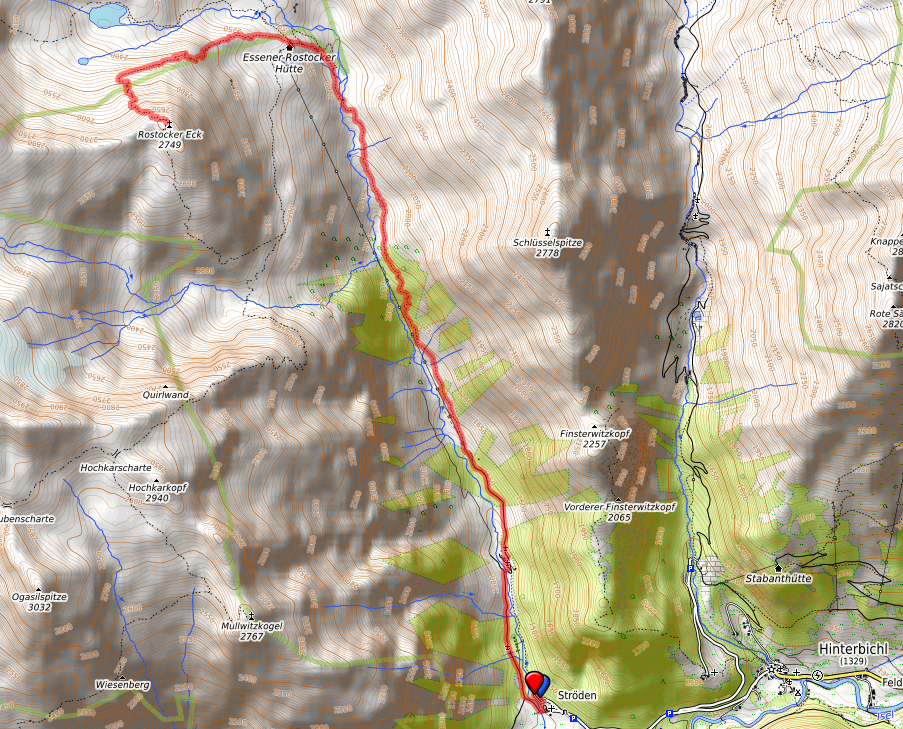 Route bzw. Strecke Rostocker Eck