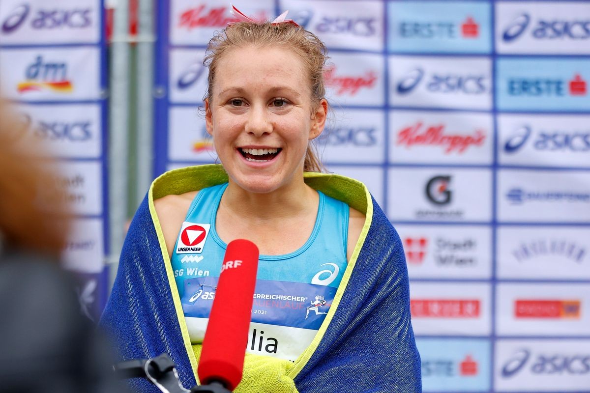 Österreichischer Frauenlauf 2021, Rekord durch Julia Mayer