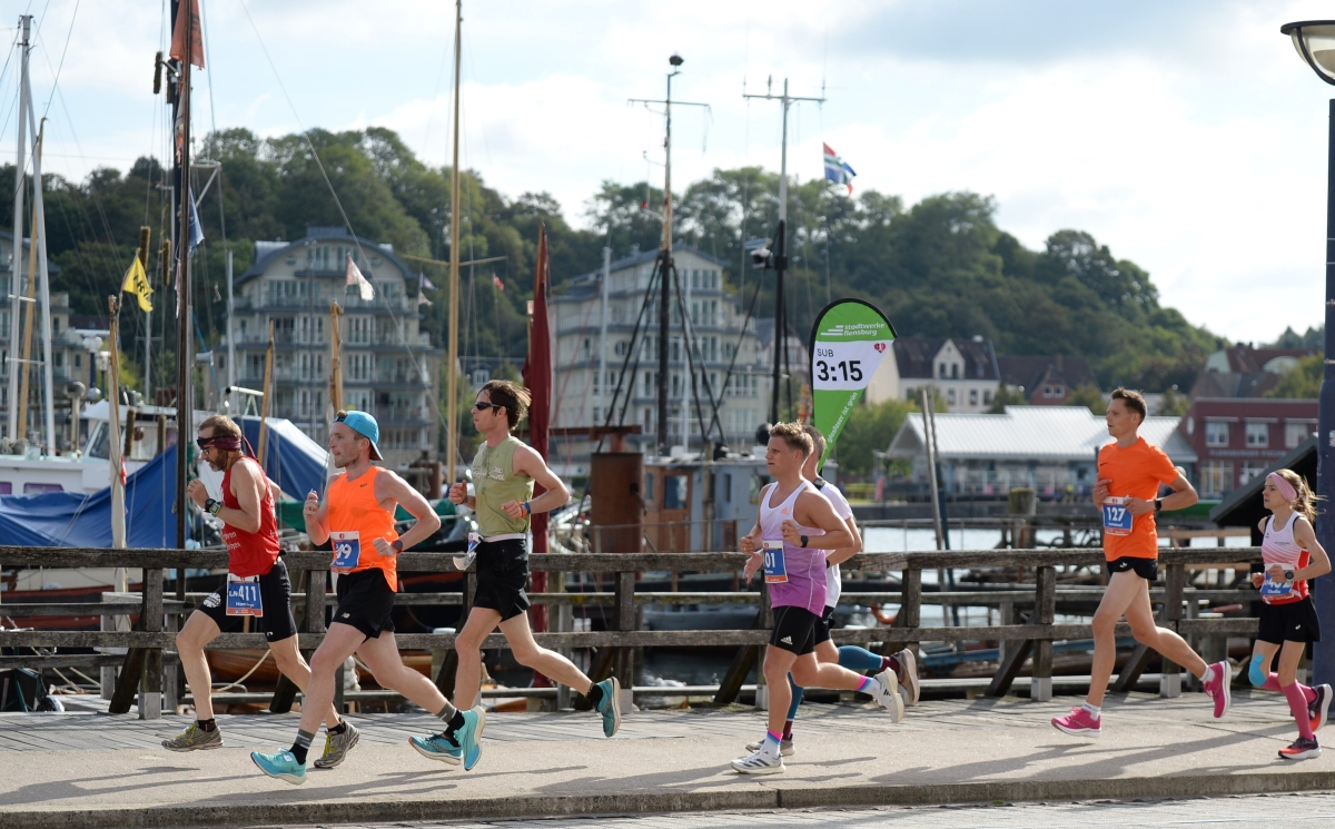 Läufer beim Flensburg liebt dich Marathon