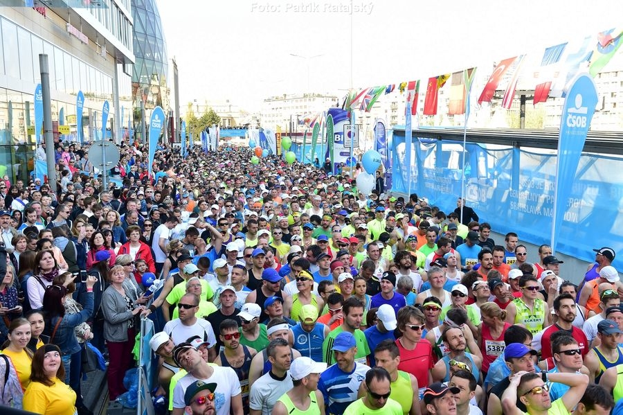 Kurz vor dem Start zum Bratislava-Marathon. Foto: Veranstalter