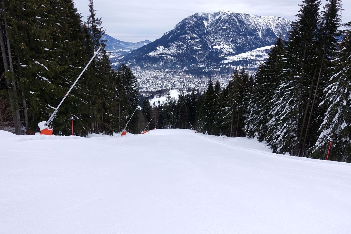 Anspruchsvolle Abfahrten in Garmisch