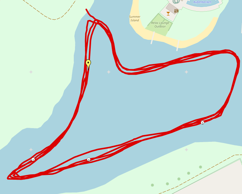 Schwimmstrecke Triathlon Podersdorf