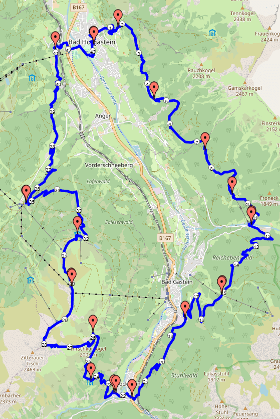 Adidas Infinite Trails Loop L Strecke
