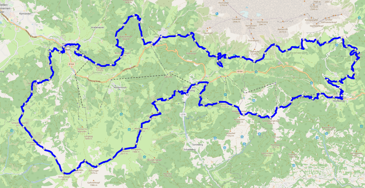 Hochkönigman Endurance Trail Streckenverlauf