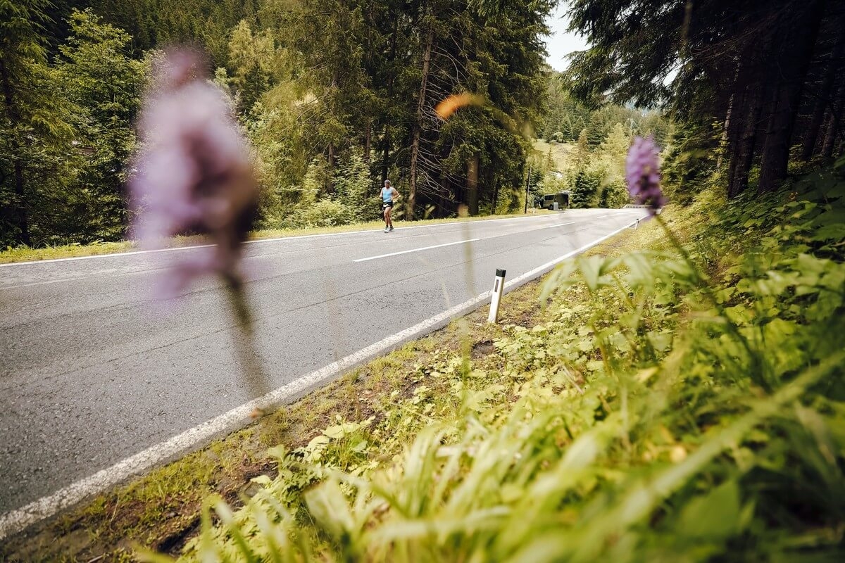 Ein Teilnehmer beim Pitztal Gletschermarathon.