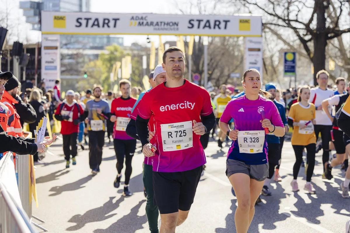 Hannover Marathon Staffelläufer
