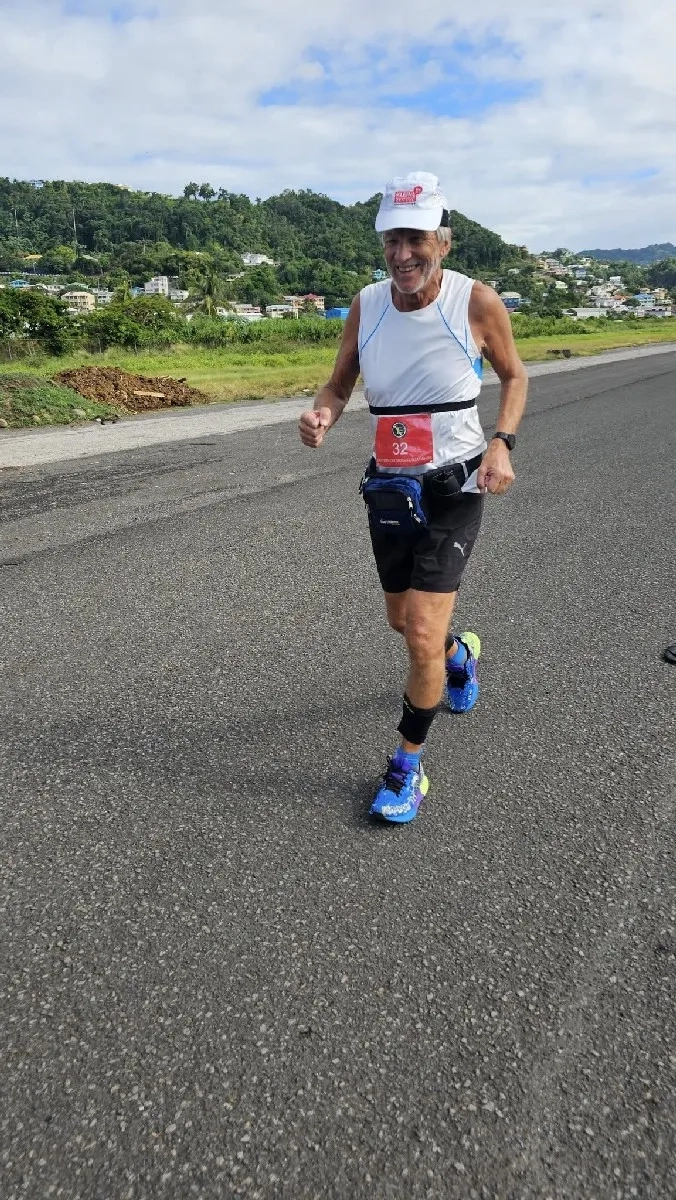Volcanic Sand Marathon: Der Autor auf der Strecke