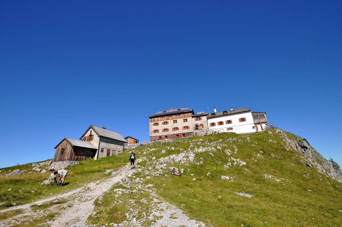 Das Watzmannhaus in den Berchtesgadener Alpen
