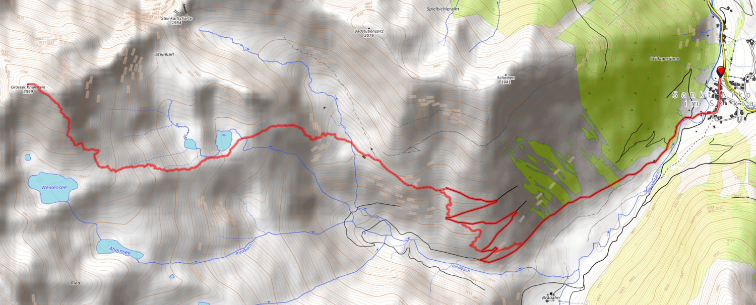 Route bzw. Strecke Großer Knallstein