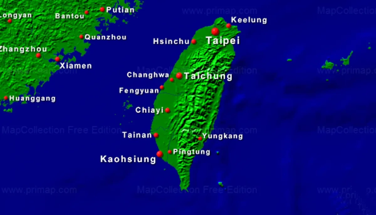 Taiwan Marathon 03: Karte von Taiwan Taiwan Marathon 03: Karte von Taiwan