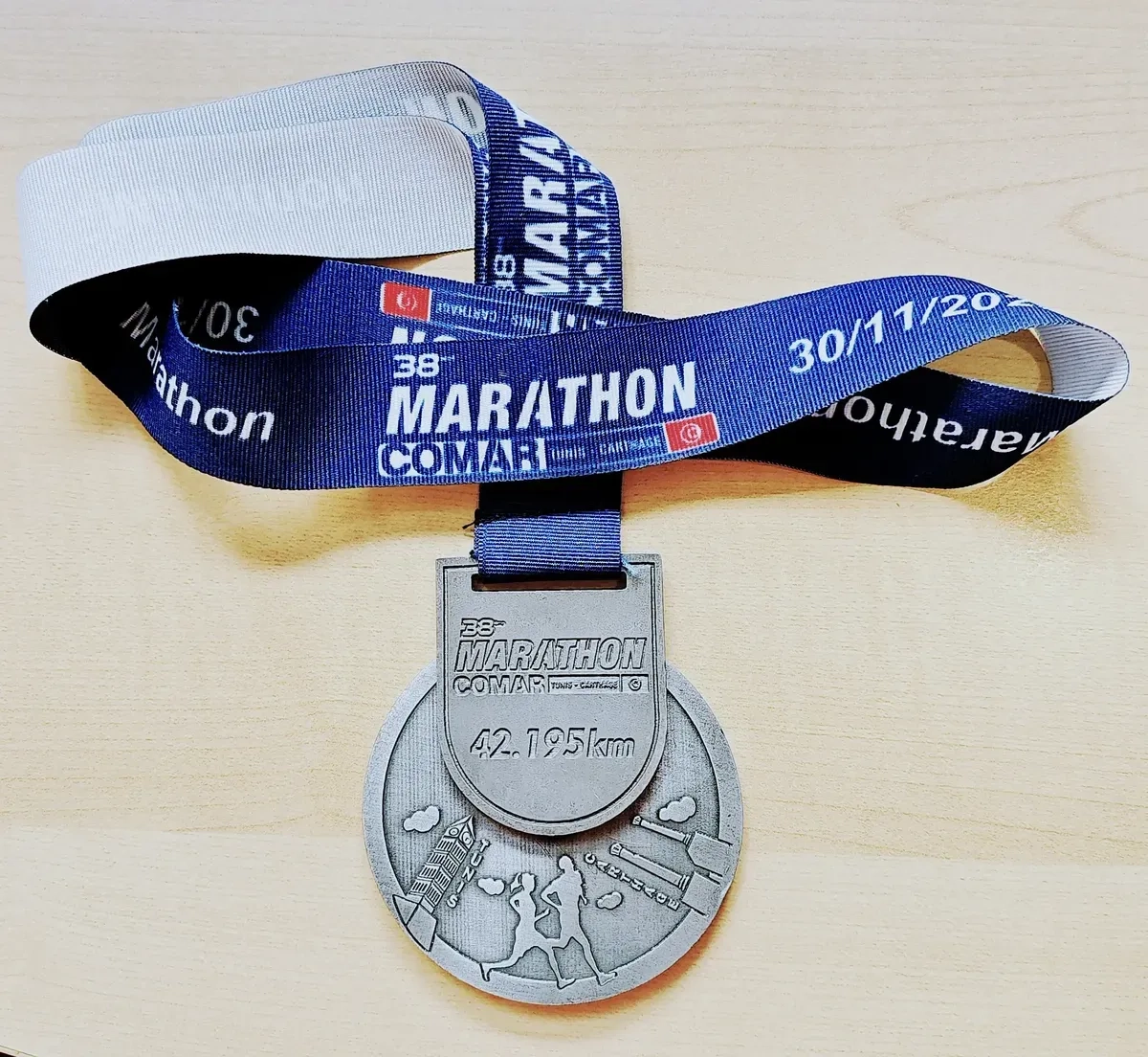 Tunis Marathon Medaille