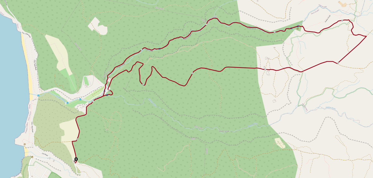 Avakals Schlucht: Strecke