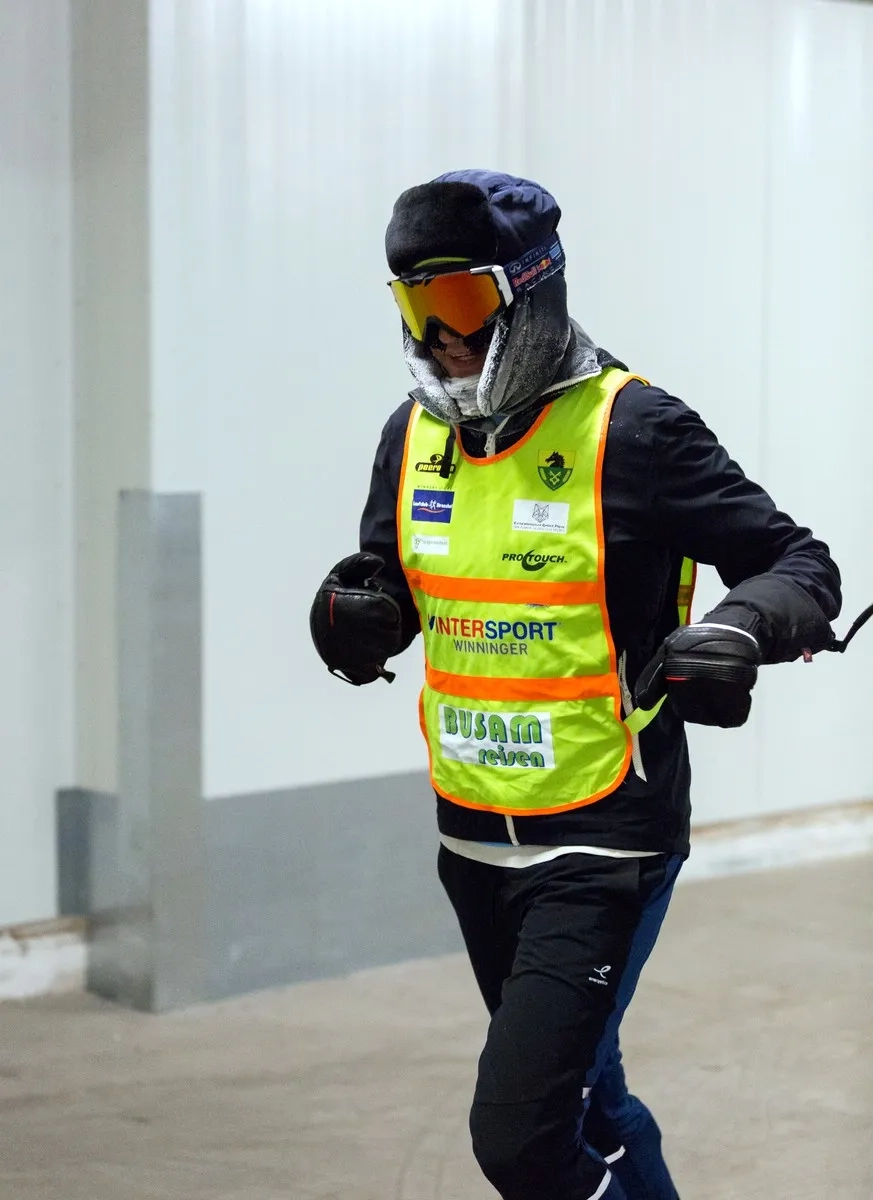 Rainer Predl bei der Vorbereitung auf den Nordpol Marathon