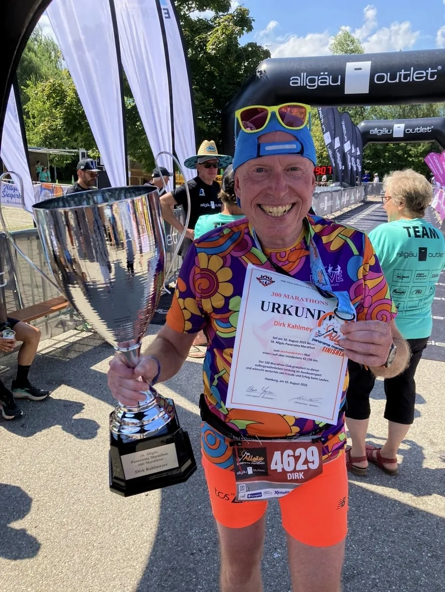 Dirk Kahlmeyer lief beim Allgäu Panorama Marathon seinen 300. Marathon