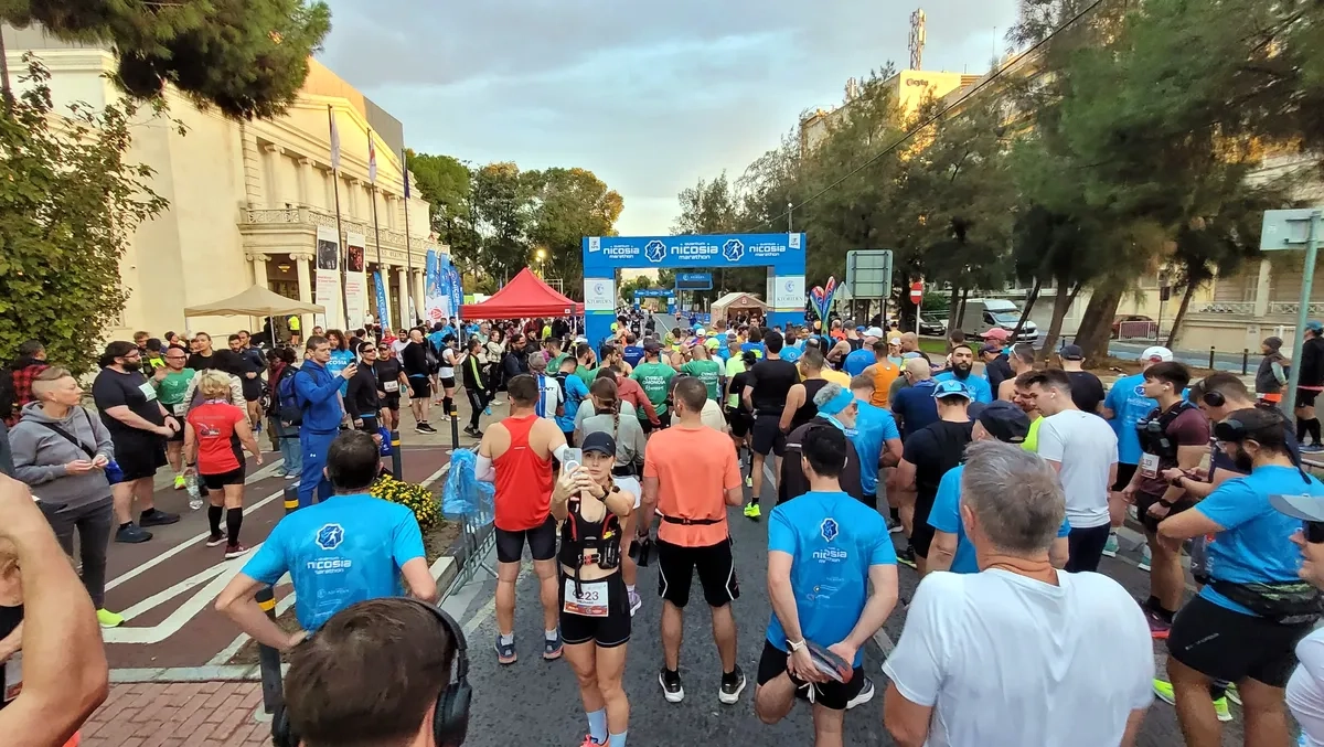 Start zum Nicosia Marathon 2024