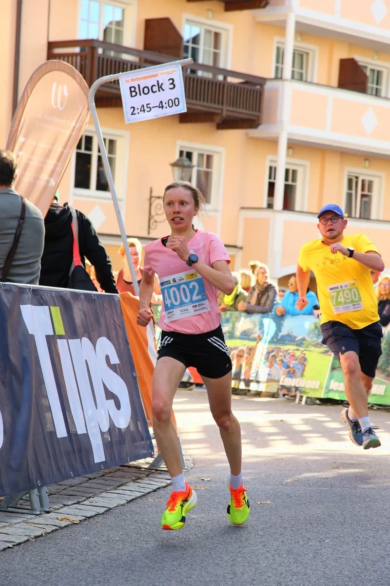 Kerstin Springer beim Wolfgangseelauf