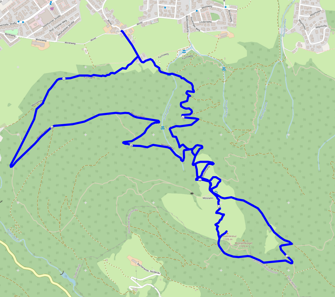 Möslalmkogel Strecke Möslalmkogel Strecke