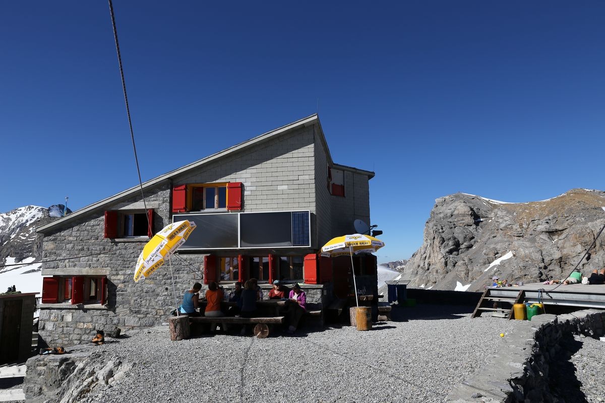 Die Planurahütte in den Glarner Alpen