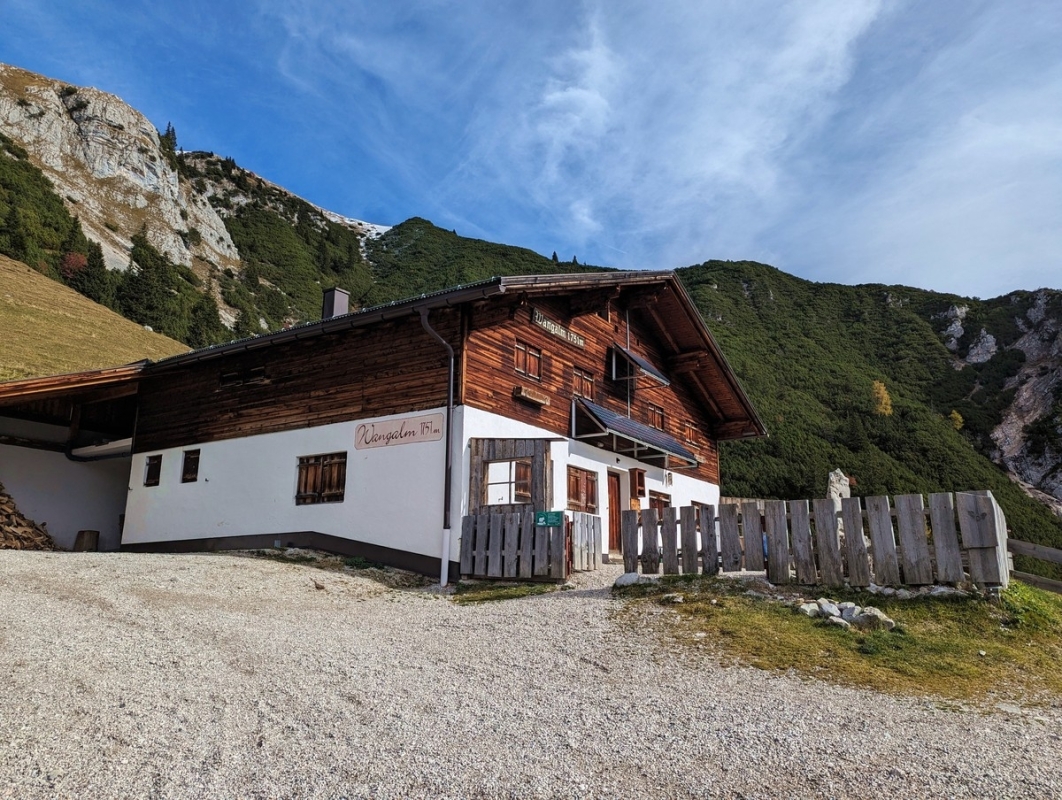 Wangalm Hütte im Jahr 2023 Wangalm Hütte im Jahr 2023