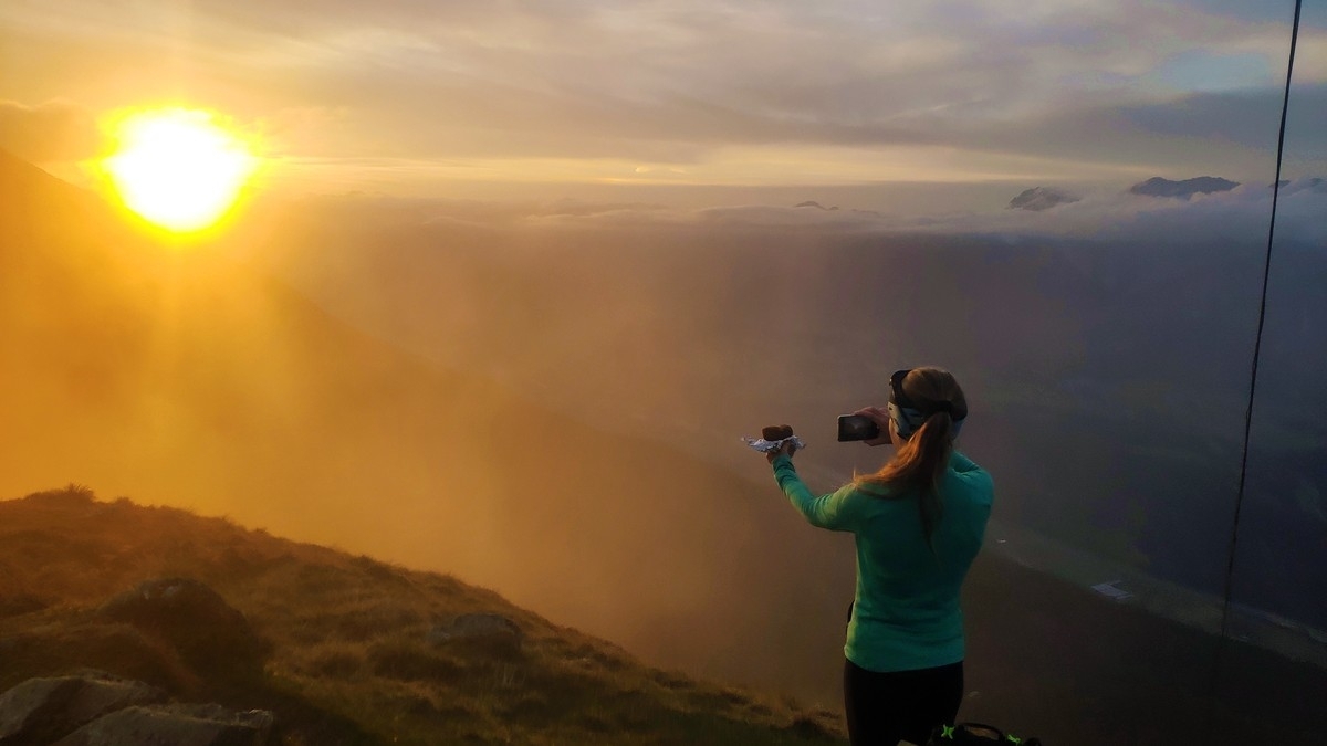 Sonnkarköpfl 17: Sonnenuntergang. Sonnkarköpfl 17: Sonnenuntergang.